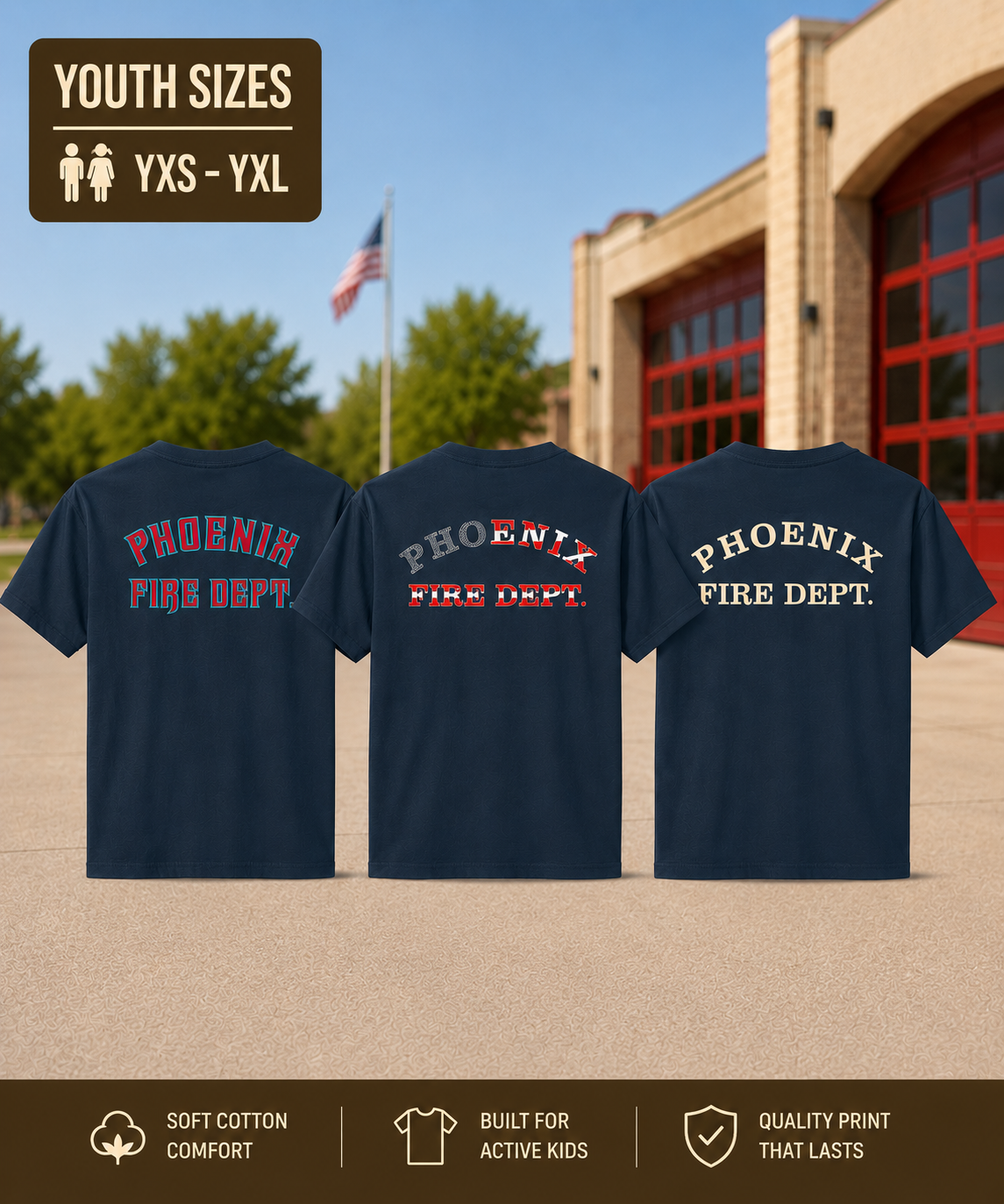 Youth PFD Shirts (3 Pack)